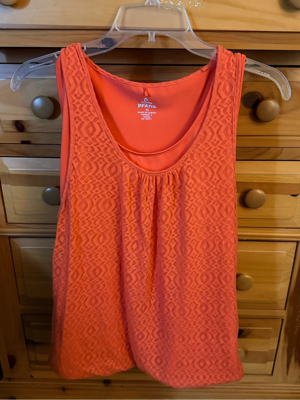 Prana Coral Mika Double Layer Textured Sleeveless Tank